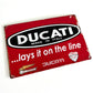 Ducati Metal Sign #A25