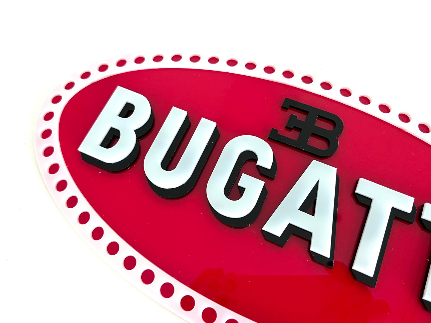 Bugatti Acrylic Logo Sign #A20