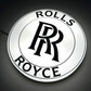 Rolls Royce Round Illuminated Logo Sign #B61