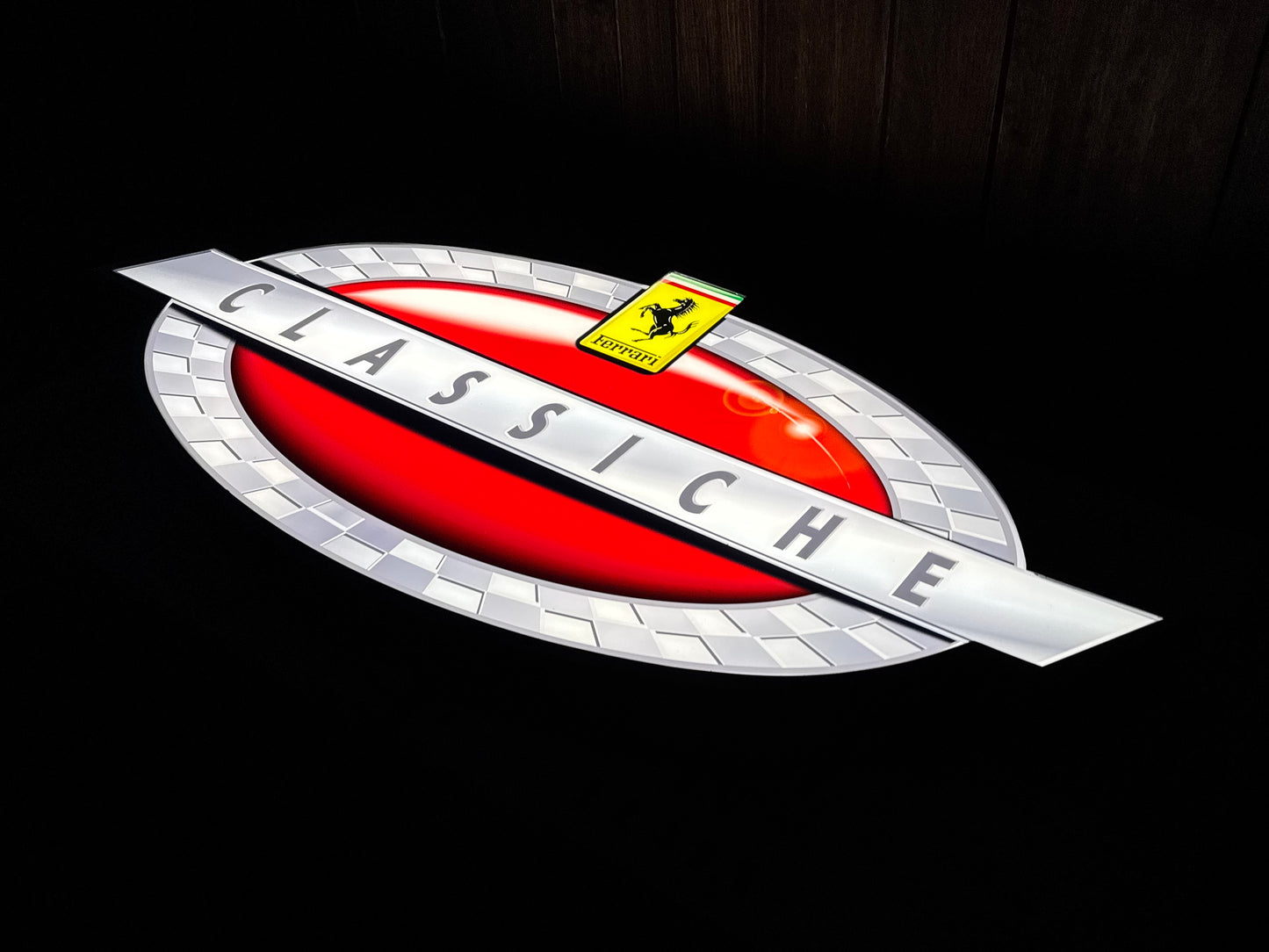Ferrari Classiche Illuminated Logo Sign #D32