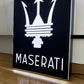 Maserati Illuminated Light Box Logo Sign #B50