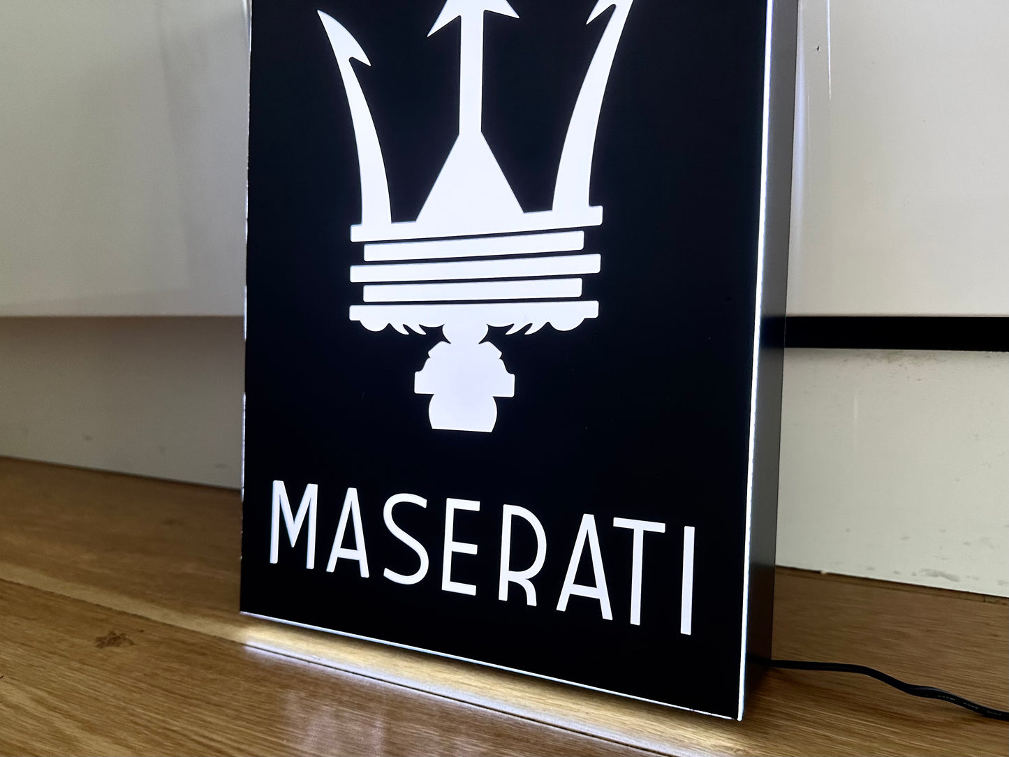 Maserati Illuminated Light Box Logo Sign #B50