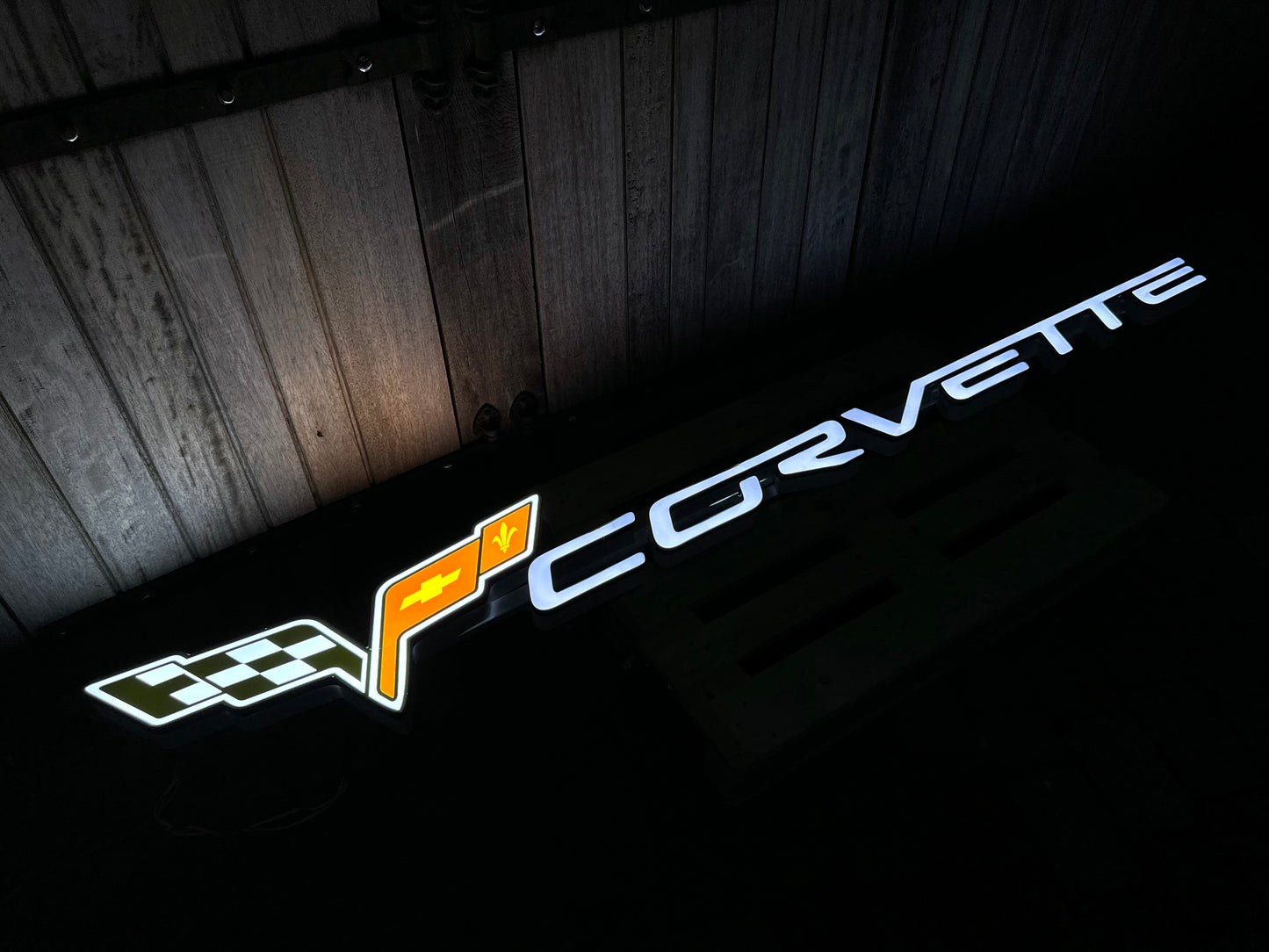 Corvette Dealership Illuminated Logo Sign #D3