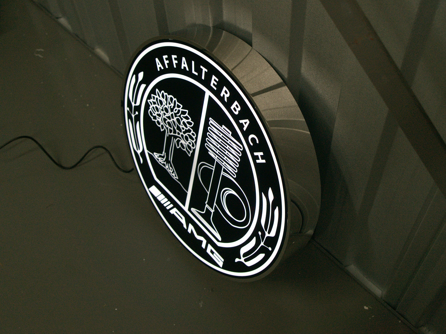 Mercedes Benz AMG Dealership Illuminated Sign Black #D53