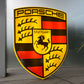 Porsche Crest Illuminated Sign #B59