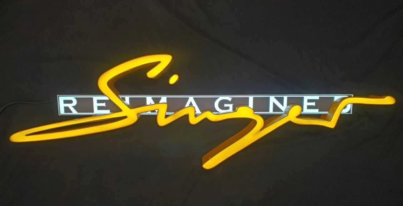 Singer Reimagined Porsche Illuminated Sign #D21
