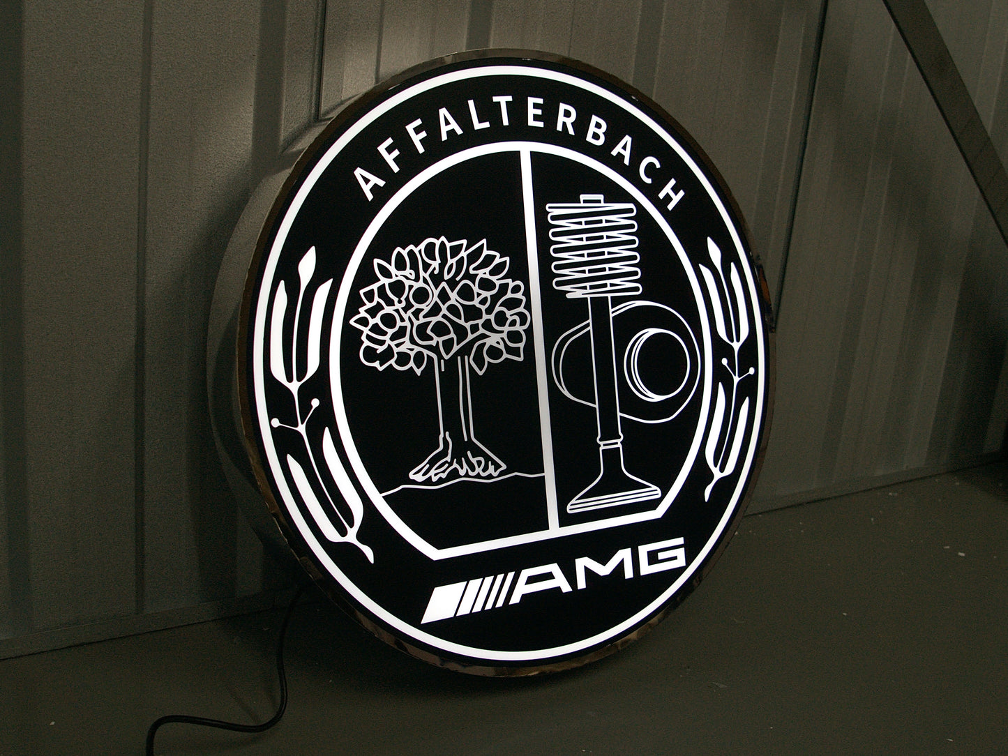 Mercedes Benz AMG Dealership Illuminated Sign Black #D53