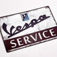 Vespa Service Metal Sign #A104