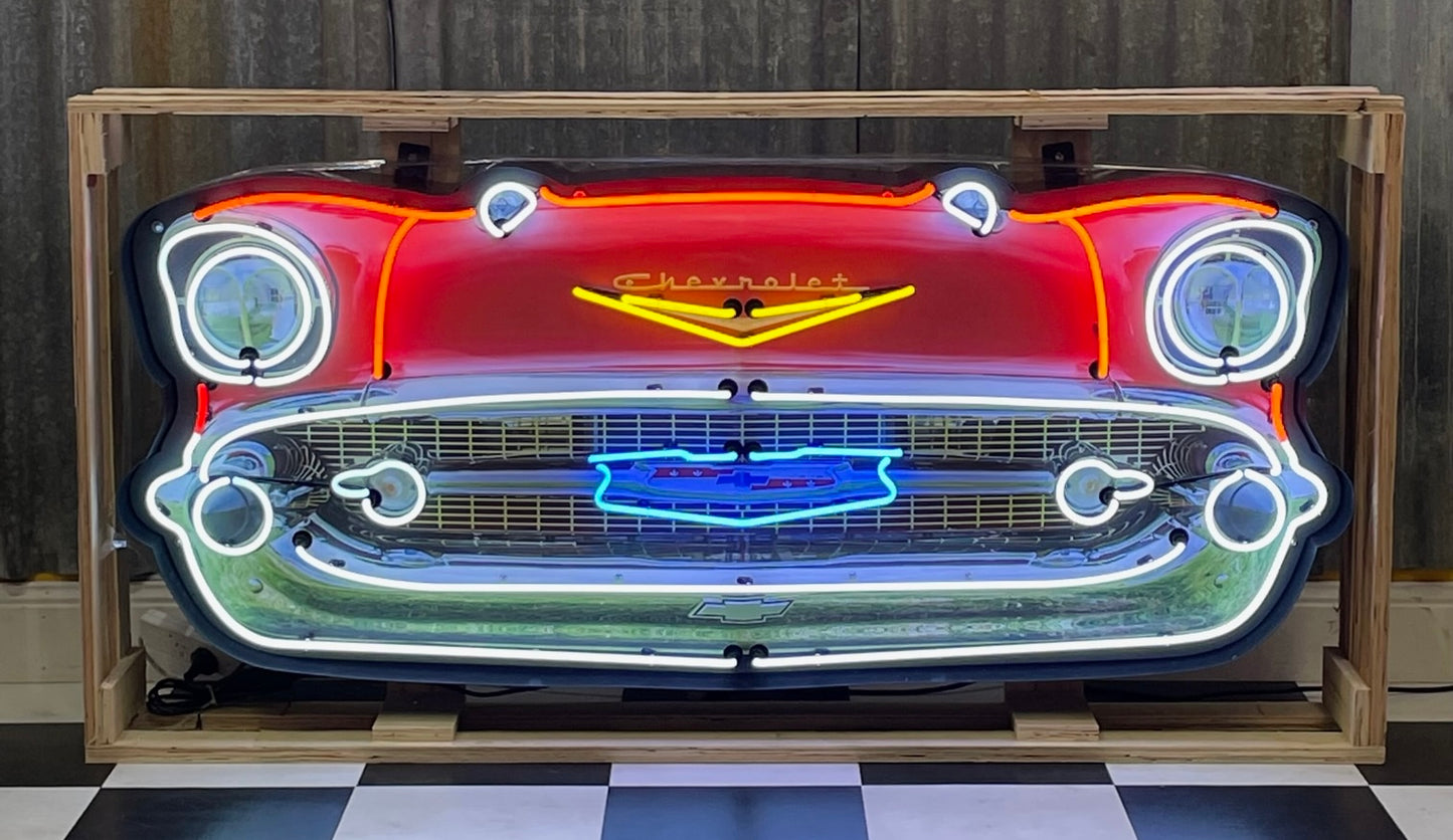 Chevrolet Bel Air Grill Neon Sign #N7