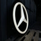 Mercedes Benz Dealership Vintage Round Illuminated Sign #D14