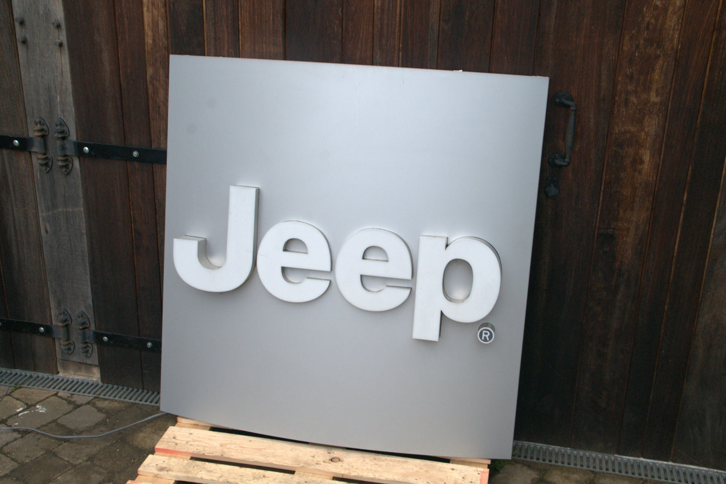 Jeep Dealership Illuminated Logo Sign #D48