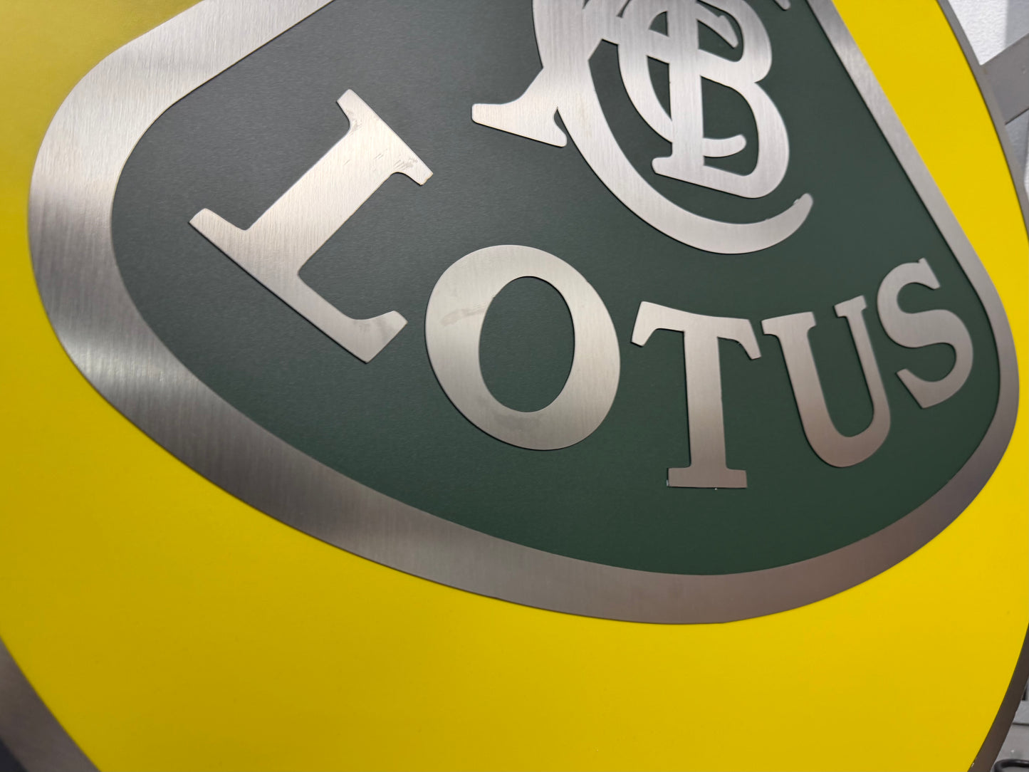 Lotus Illuminated Dealership Crest Logo Sign #D54