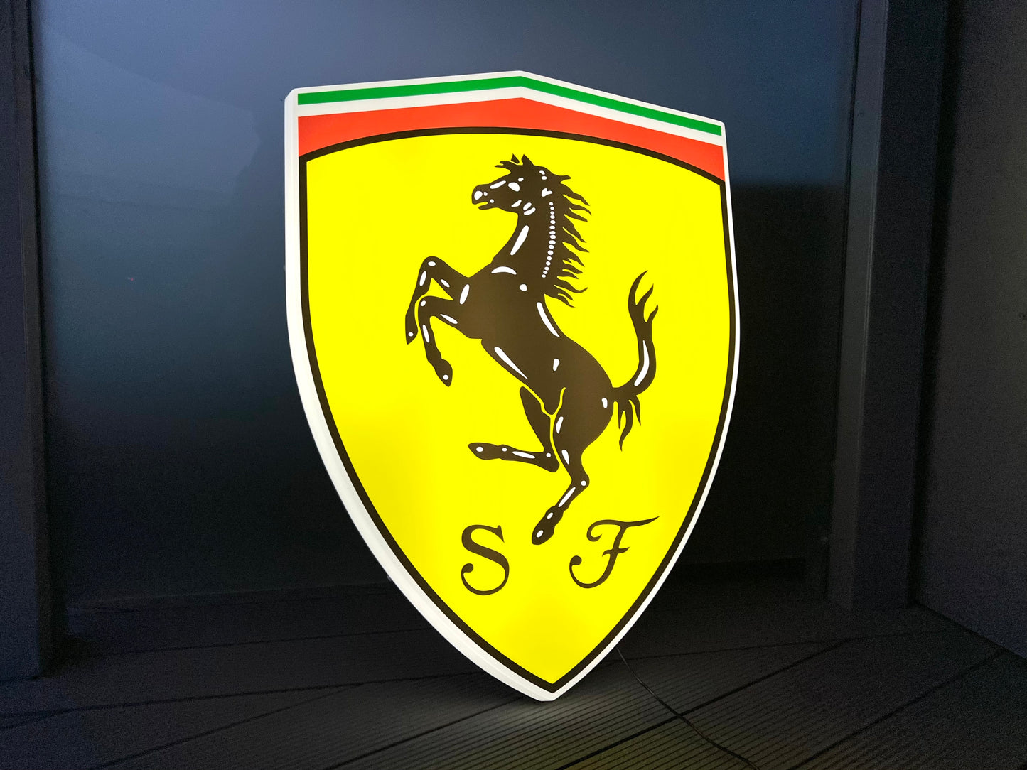 Ferrari Shield Illuminated Logo Sign #B30