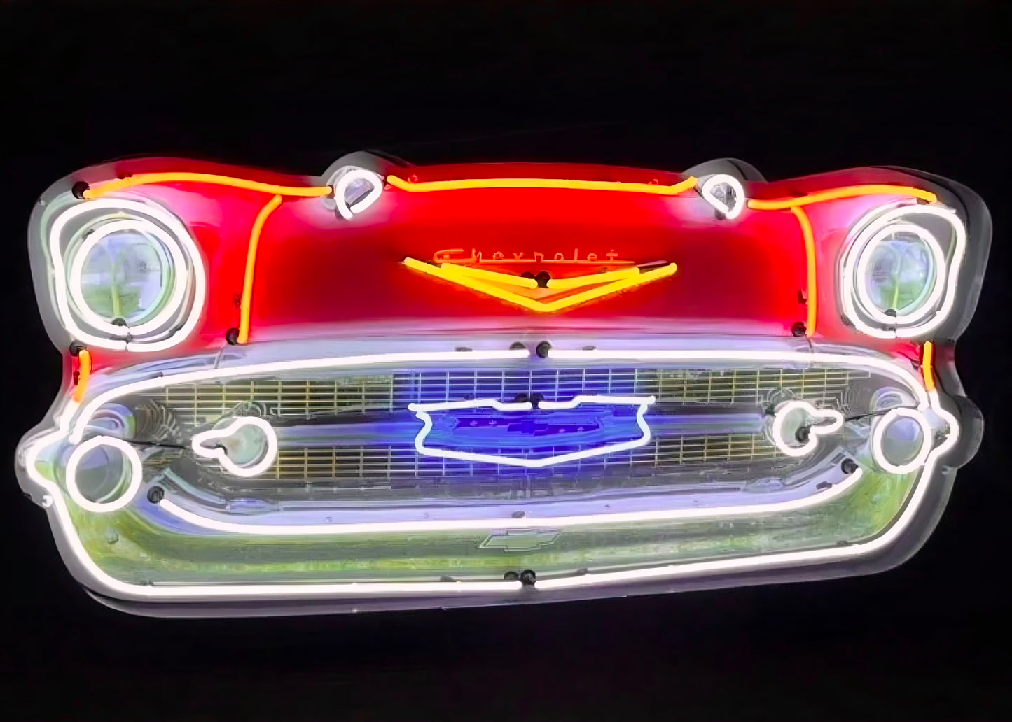 Chevrolet Bel Air Grill Neon Sign #N7