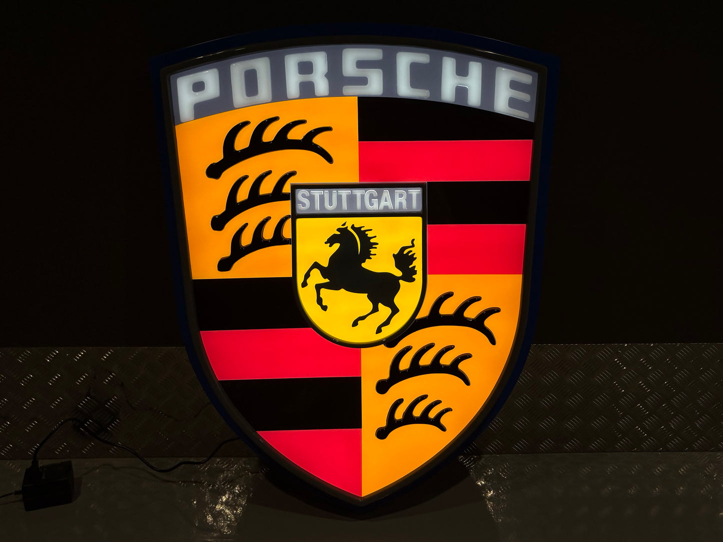 Porsche Crest Dealership Illuminated Sign #D38