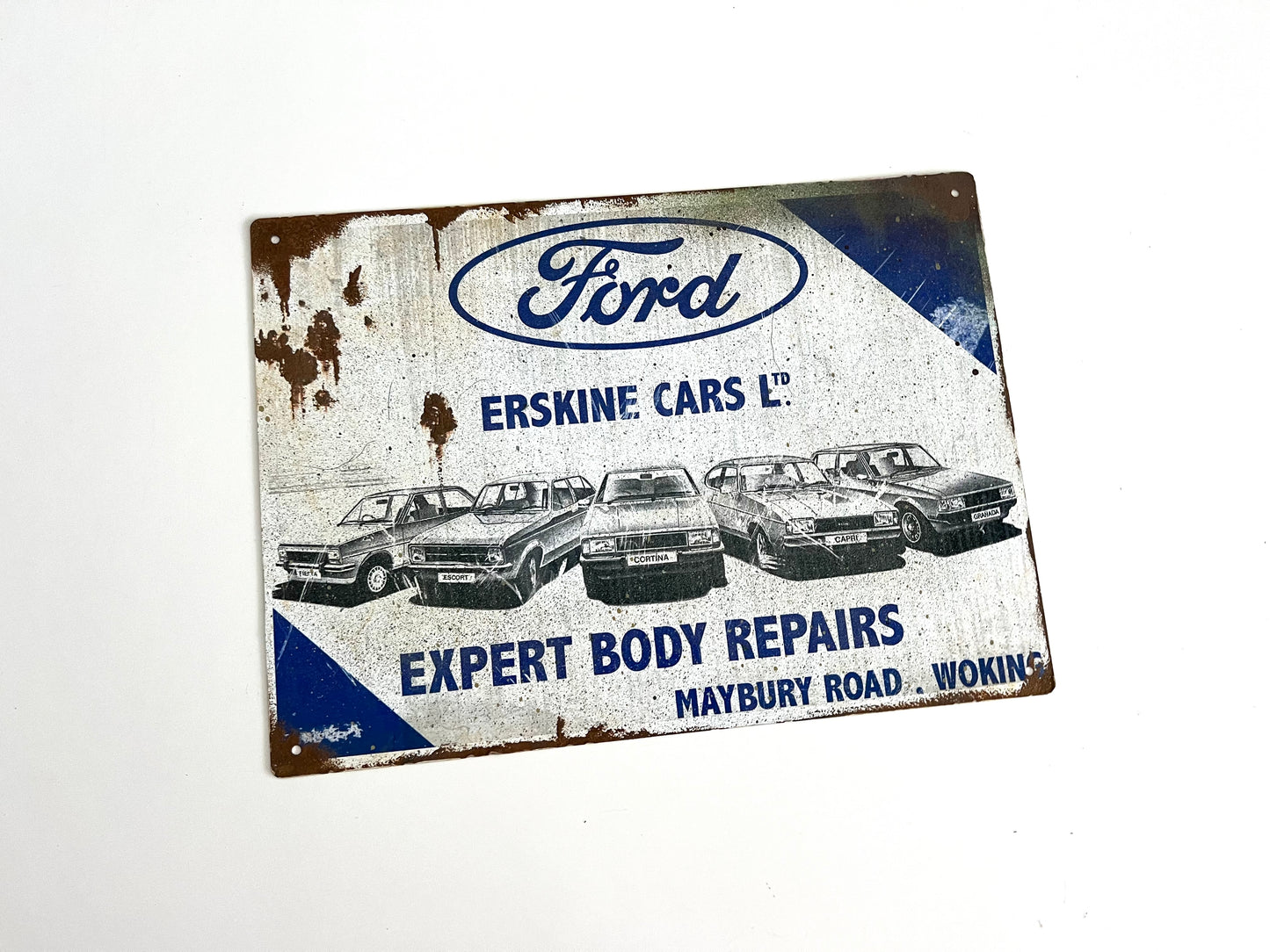 Ford Erskine Vintage Metal Sign #A76