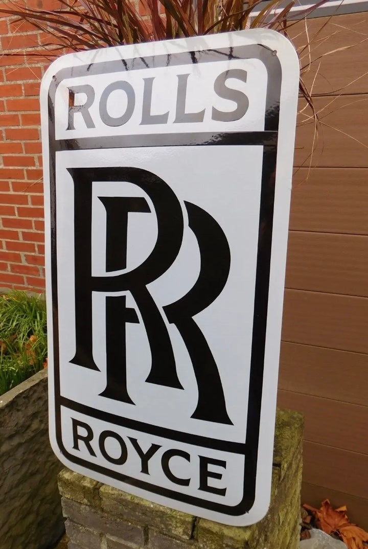 Rolls Royce Enamel Sign #A68