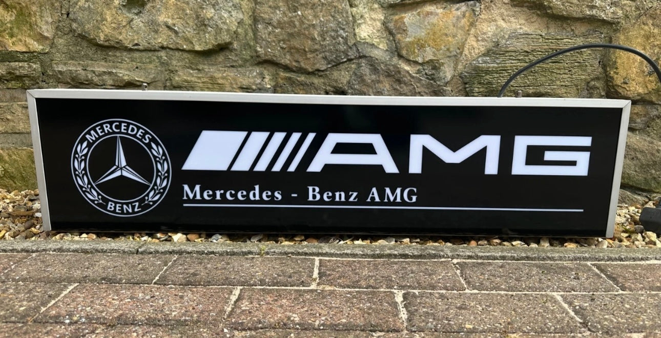 Mercedes Benz AMG Double Sided Dealership Illuminated Sign #D41