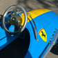 American Retro Racer Pedal Car Blue and Yellow #S16