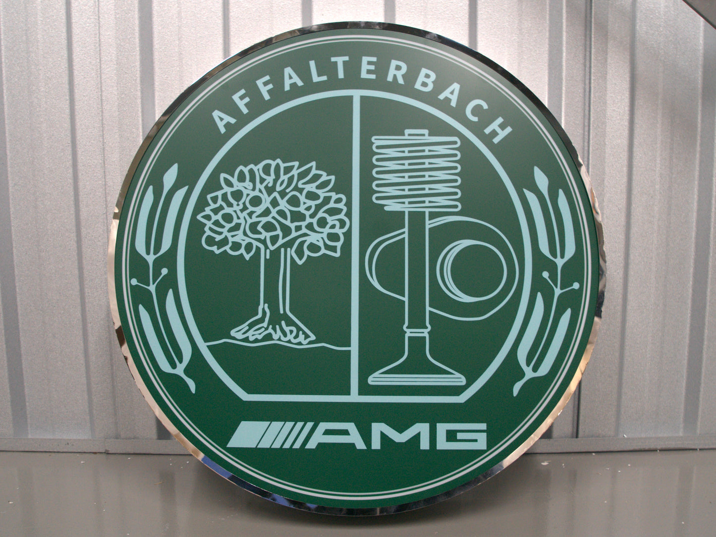 Mercedes Benz AMG Dealership Illuminated Sign Green #D59