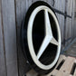 Mercedes Benz Dealership Vintage Round Illuminated Sign #D14