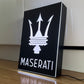 Maserati Illuminated Light Box Logo Sign #B50