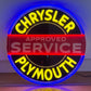 Chrysler Plymouth Neon Sign Approved Service #N142