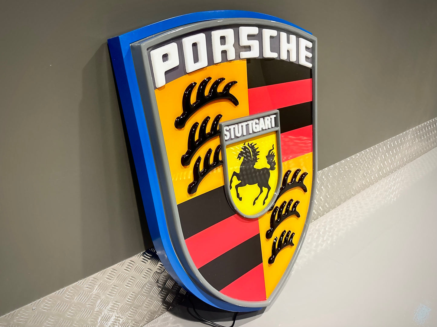 Porsche Crest Dealership Illuminated Sign #D38