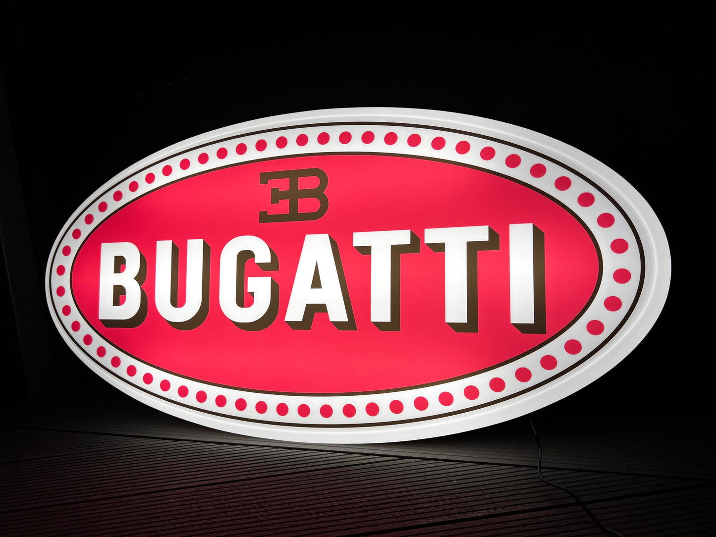 Bugatti Illuminated Logo Sign #B17