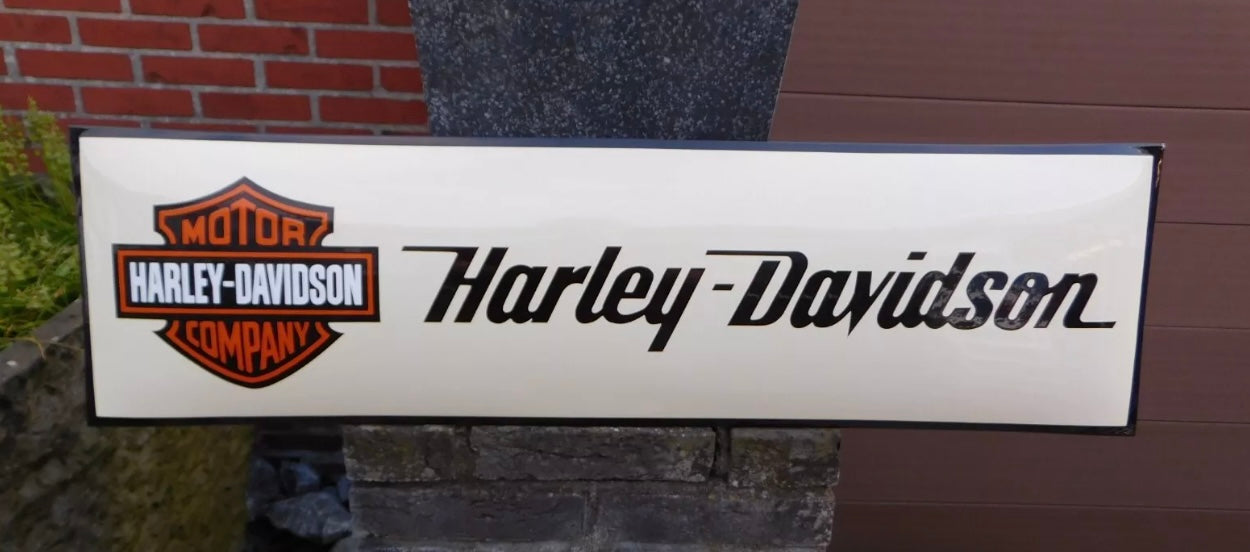 Harley Davidson Motorcycles Enamel Sign #A49