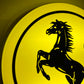 Ferrari Round Illuminated Logo Sign #B26