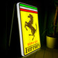 Ferrari Service Illuminated Logo Sign #B28