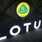 Lotus Illuminated Logo Sign #D51