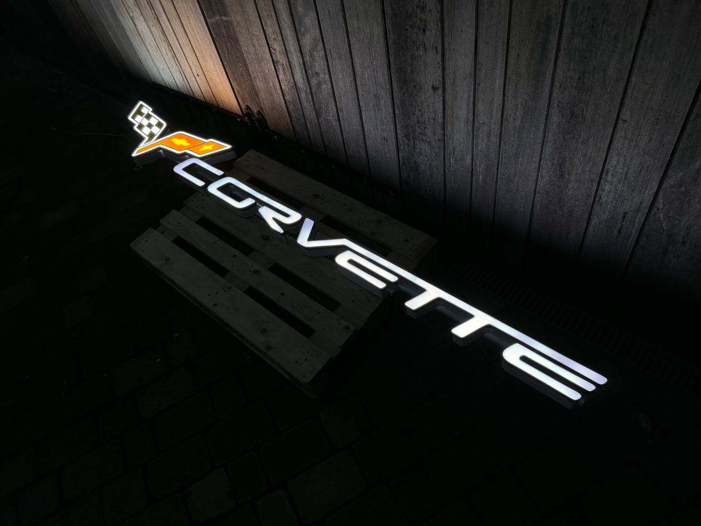 Corvette Dealership Illuminated Logo Sign #D3