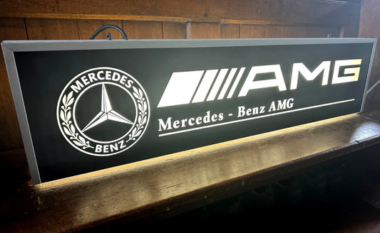 Mercedes Benz AMG Double Sided Dealership Illuminated Sign #D41