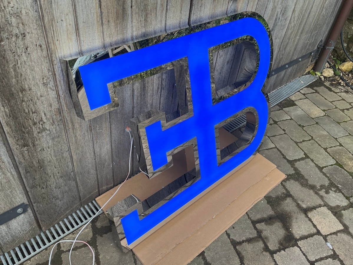 Bugatti EB Illuminated Logo Sign #D2