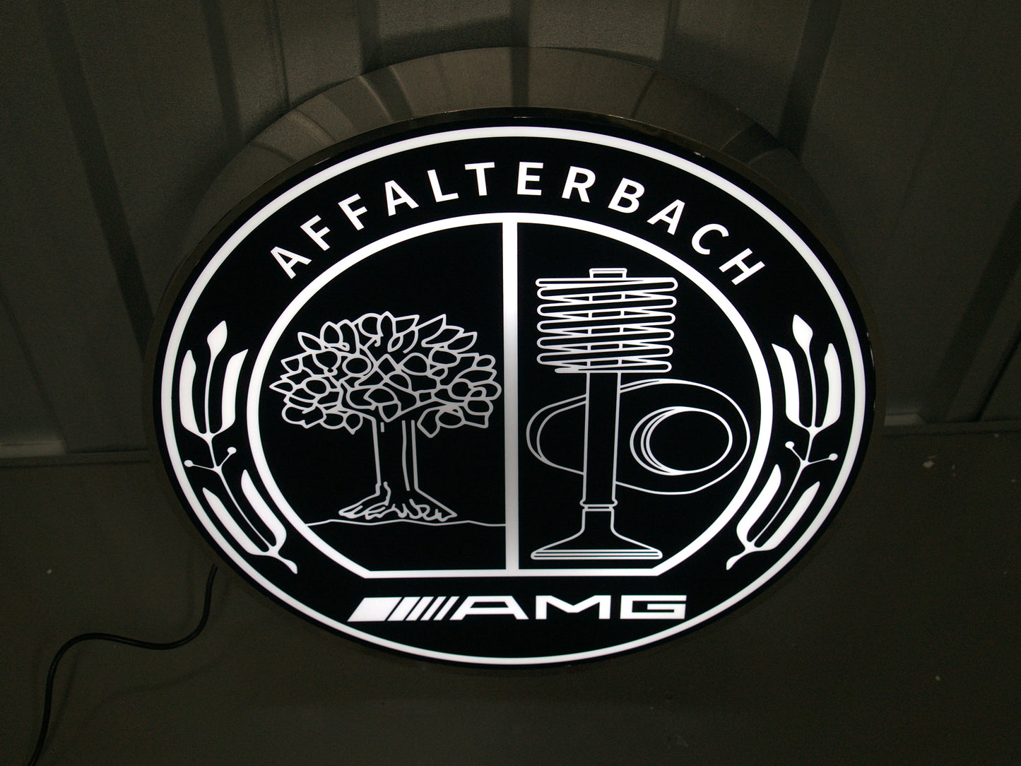 Mercedes Benz AMG Dealership Illuminated Sign Black #D53