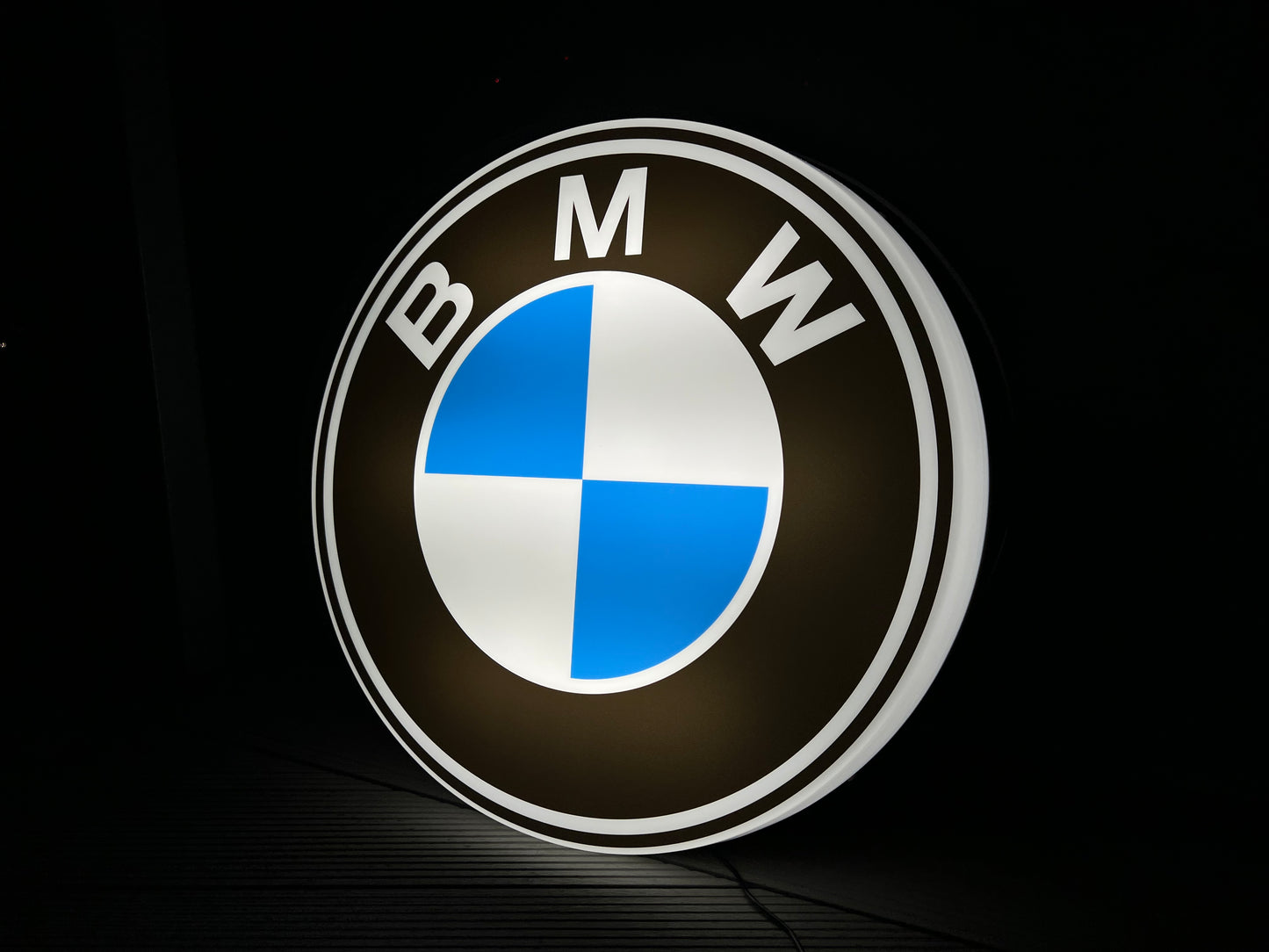 BMW Round Illuminated Logo Sign #B15