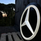 Mercedes Benz Dealership Vintage Round Illuminated Sign #D14