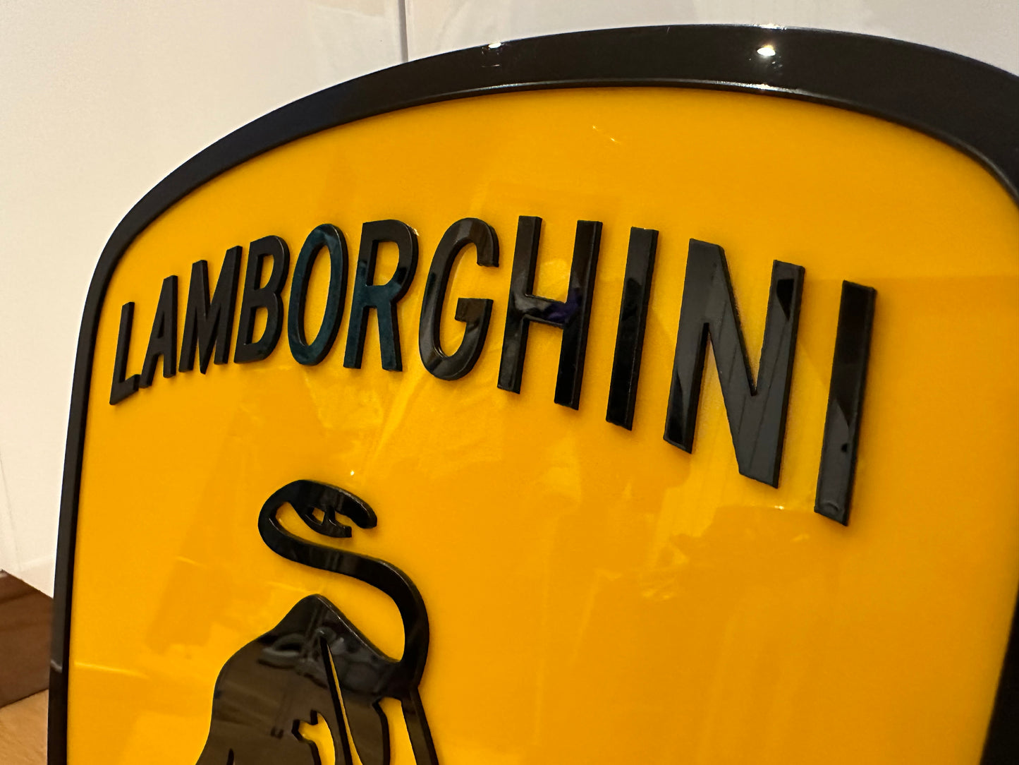 Lamborghini Illuminated Shield Sign #B43