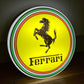 Ferrari Round Illuminated Logo Sign #B27