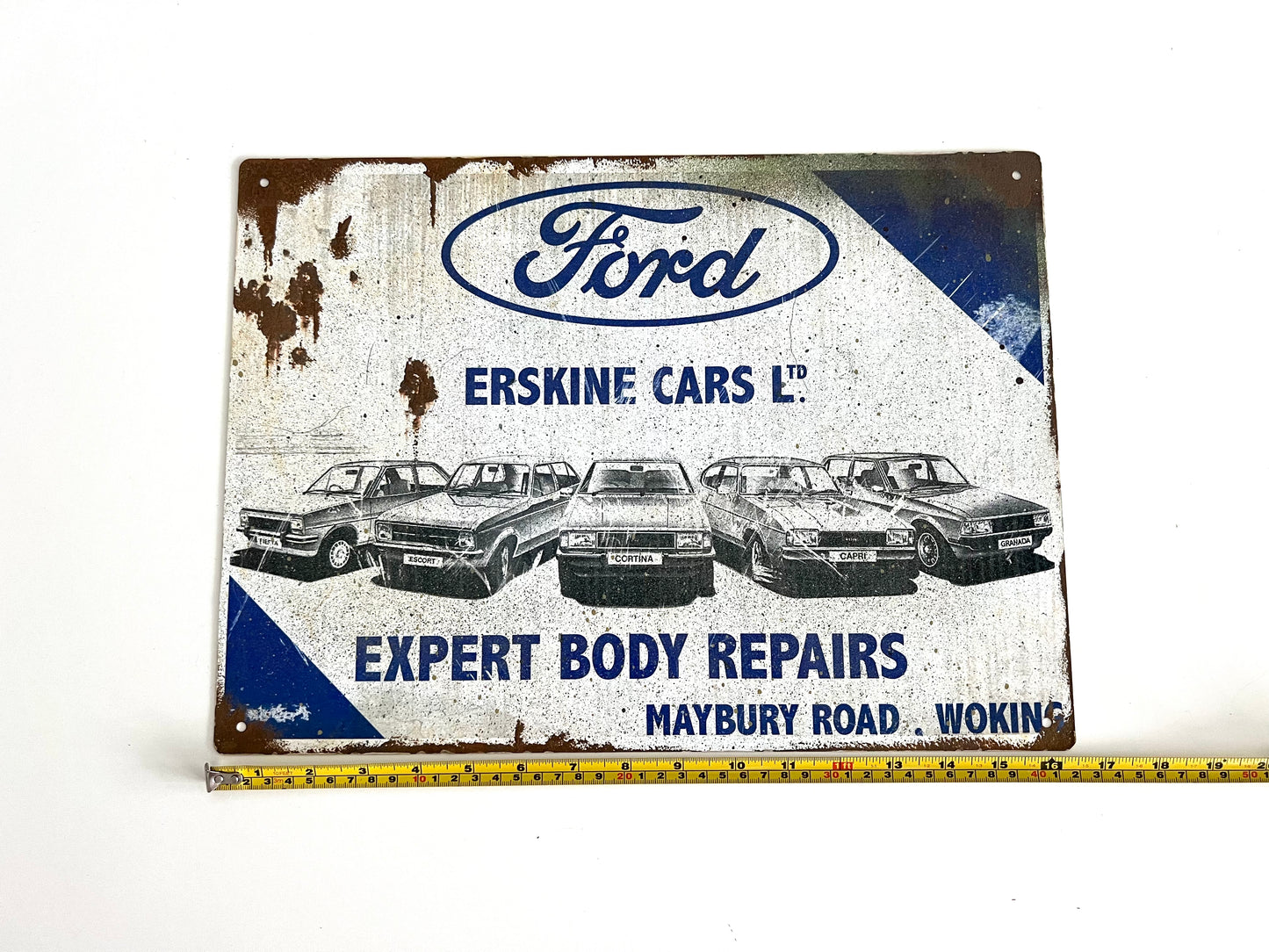 Ford Erskine Vintage Metal Sign #A76