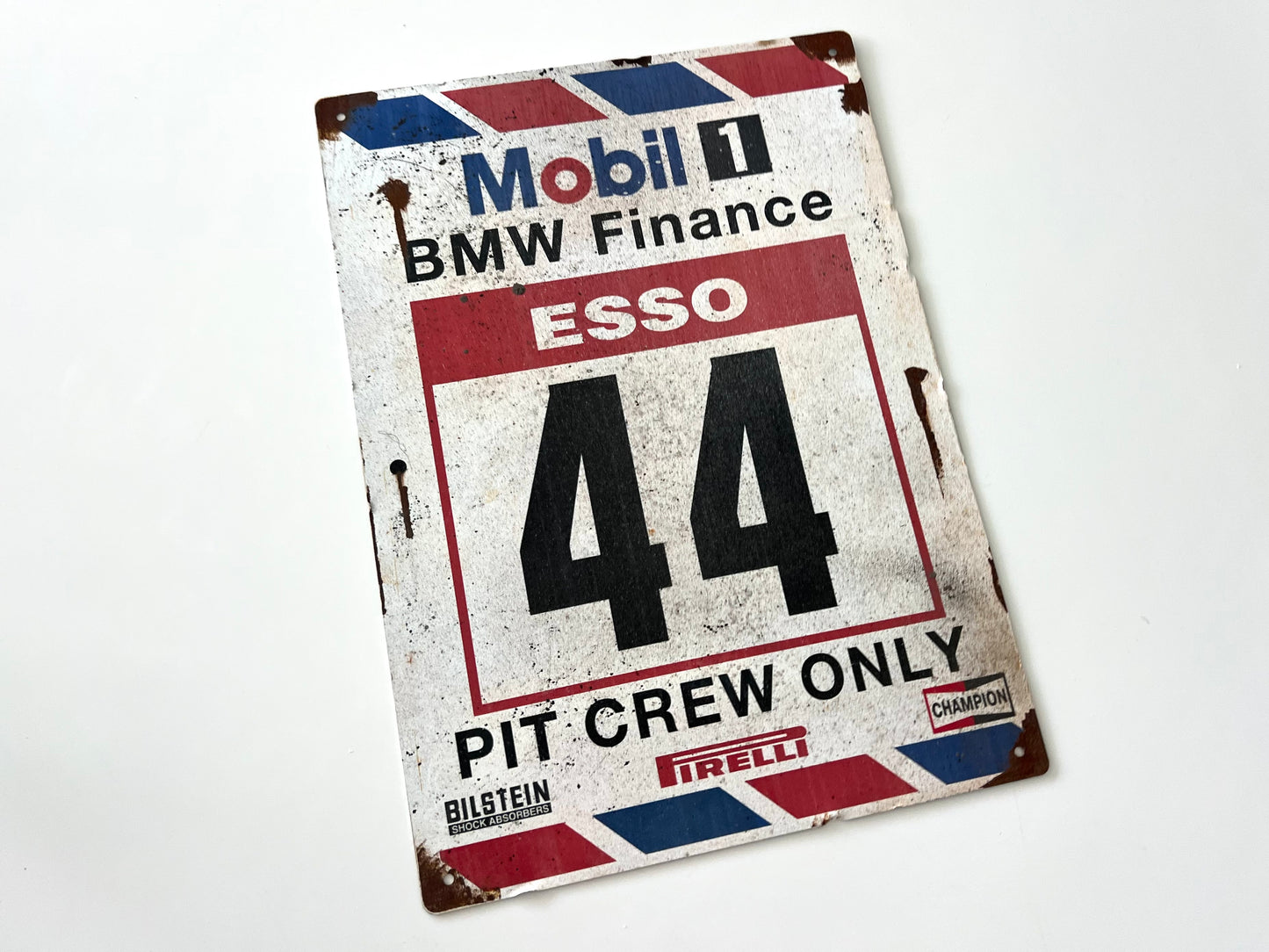 BMW Mobil 1 Esso Vintage Metal Sign #A19