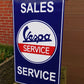 Vespa Service Enamel Sign #A73