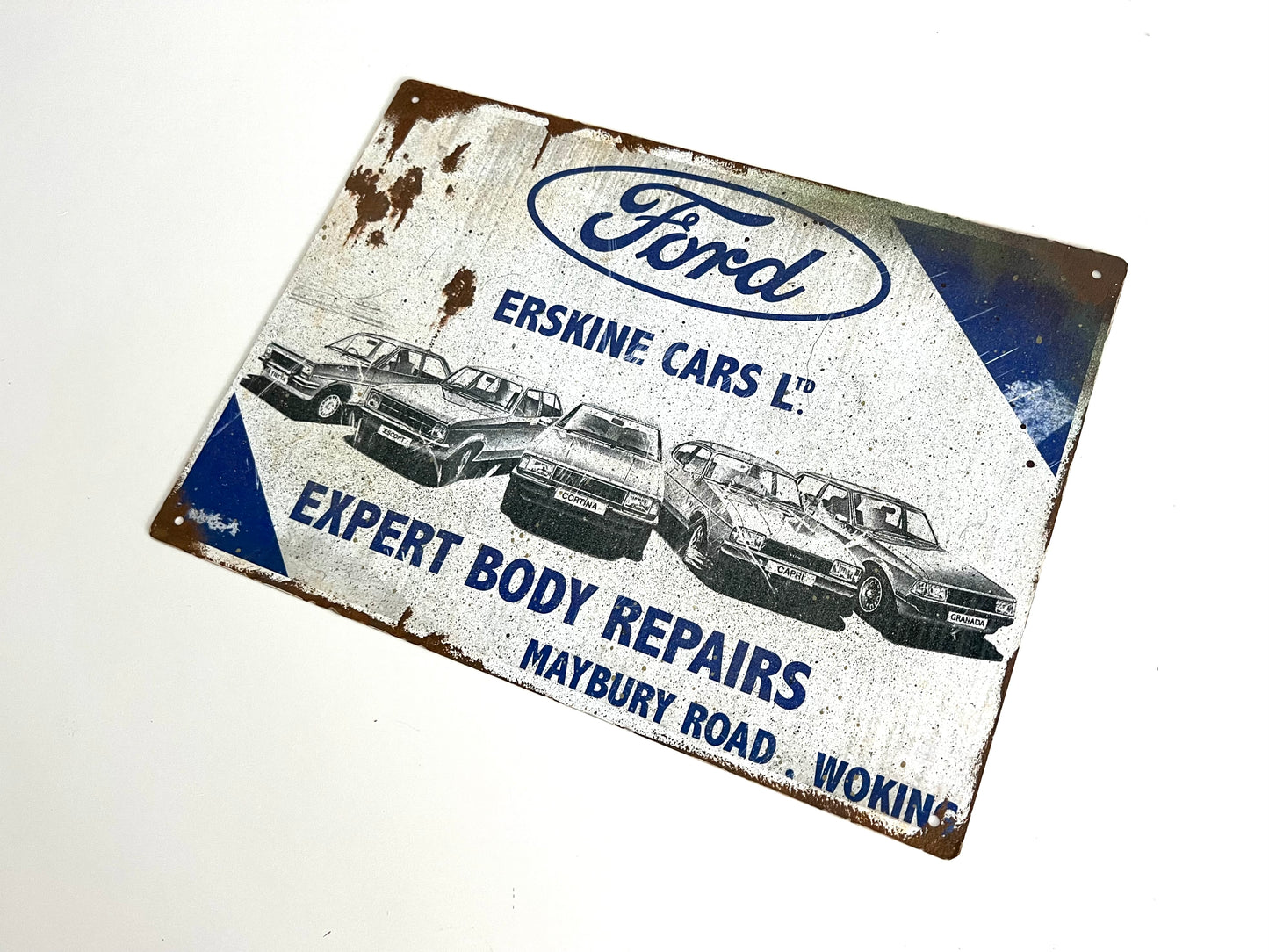 Ford Erskine Vintage Metal Sign #A76
