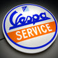 Vespa Service Round Illuminated Logo Sign #B66