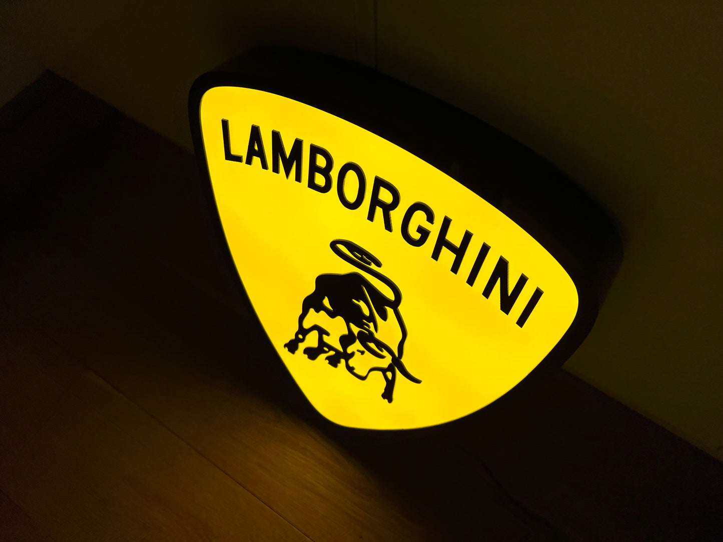 Lamborghini Illuminated Shield Sign #B43