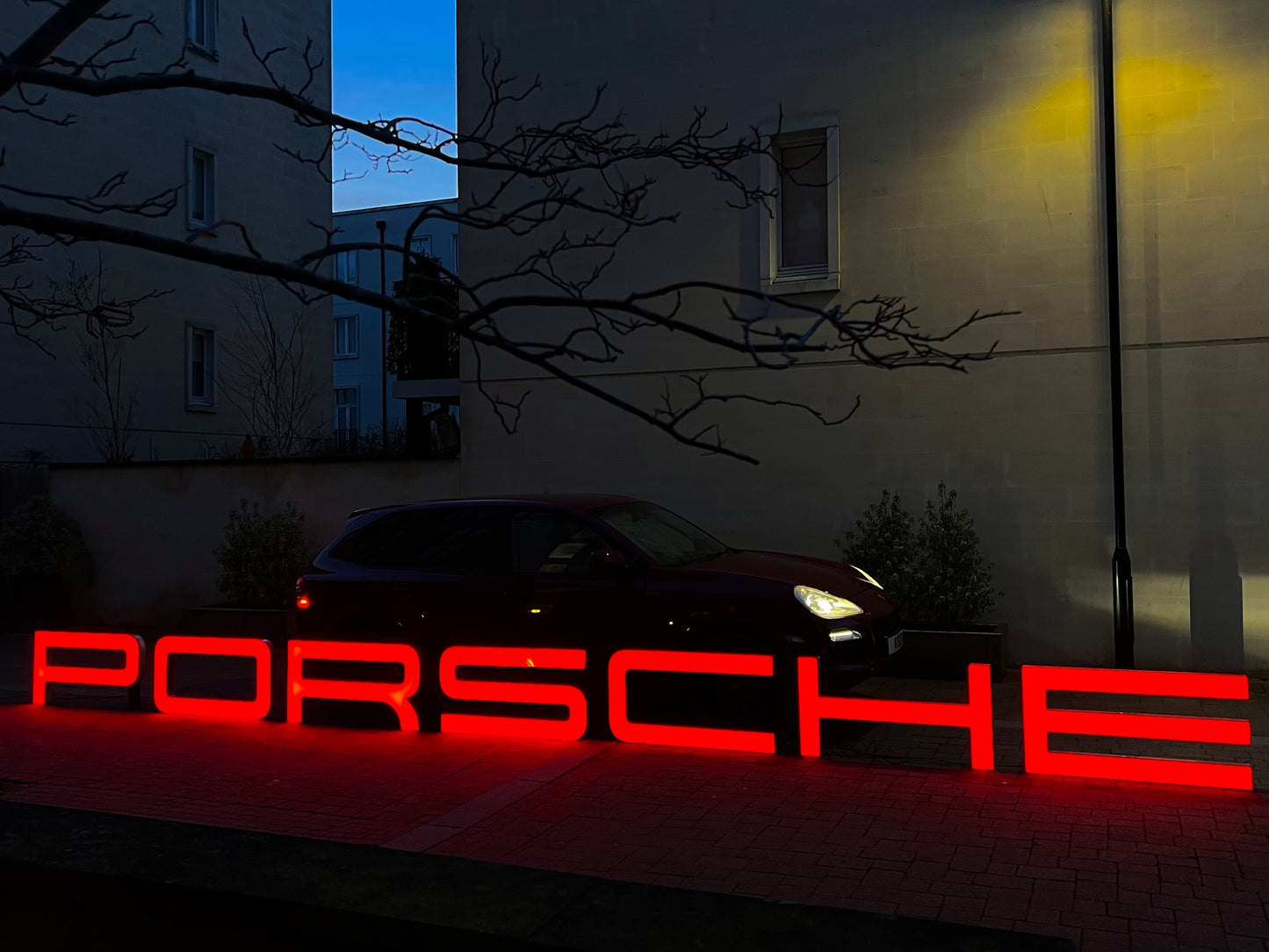 Porsche Dealership Illuminated Sign #D33