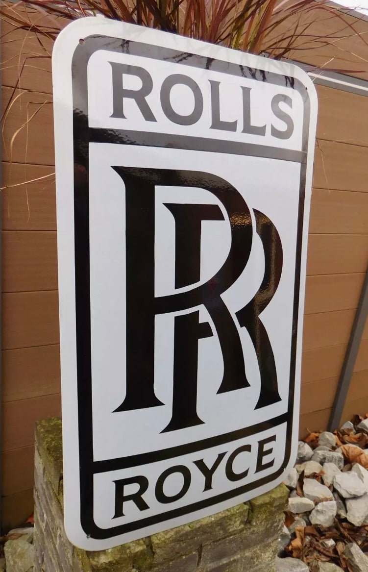 Rolls Royce Enamel Sign #A68