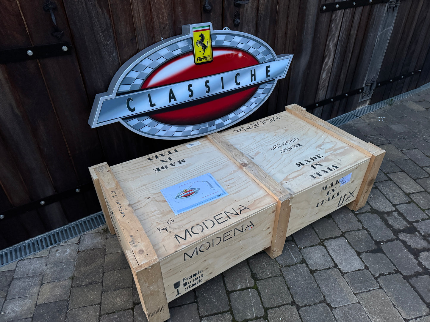 Ferrari Classiche Illuminated Logo Sign #D32